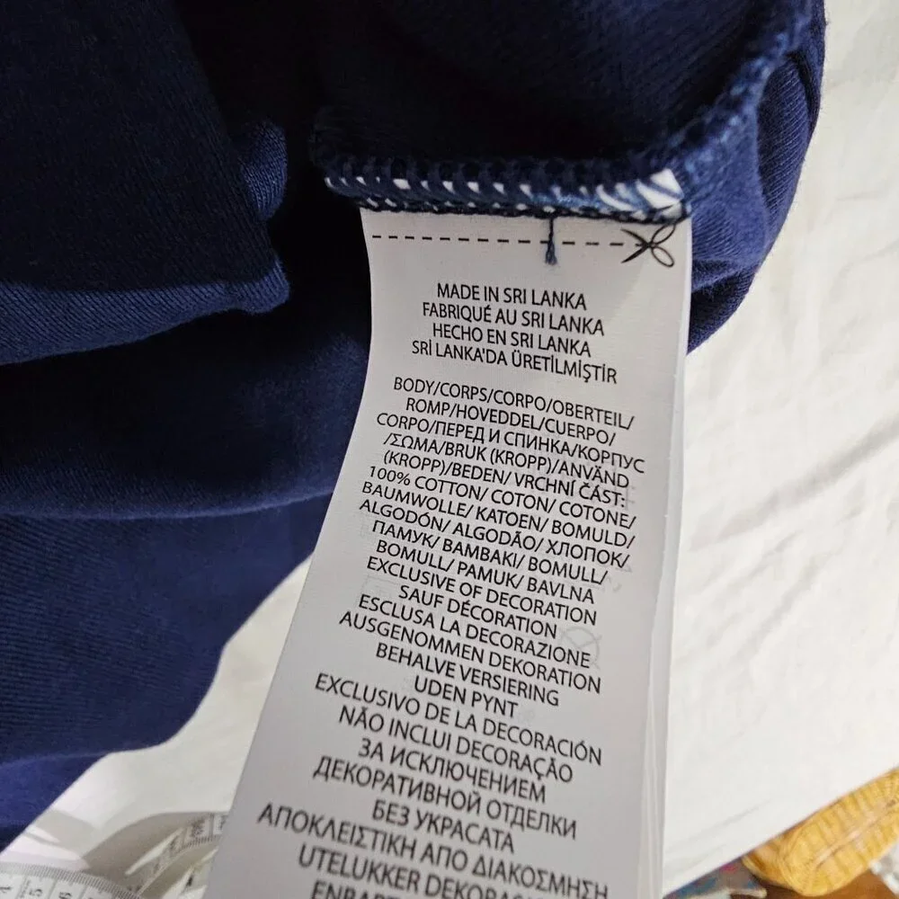 Polo Ralph Lauren Navy Track Jacket XL Full-Zip Cotton Blend With White Stripes